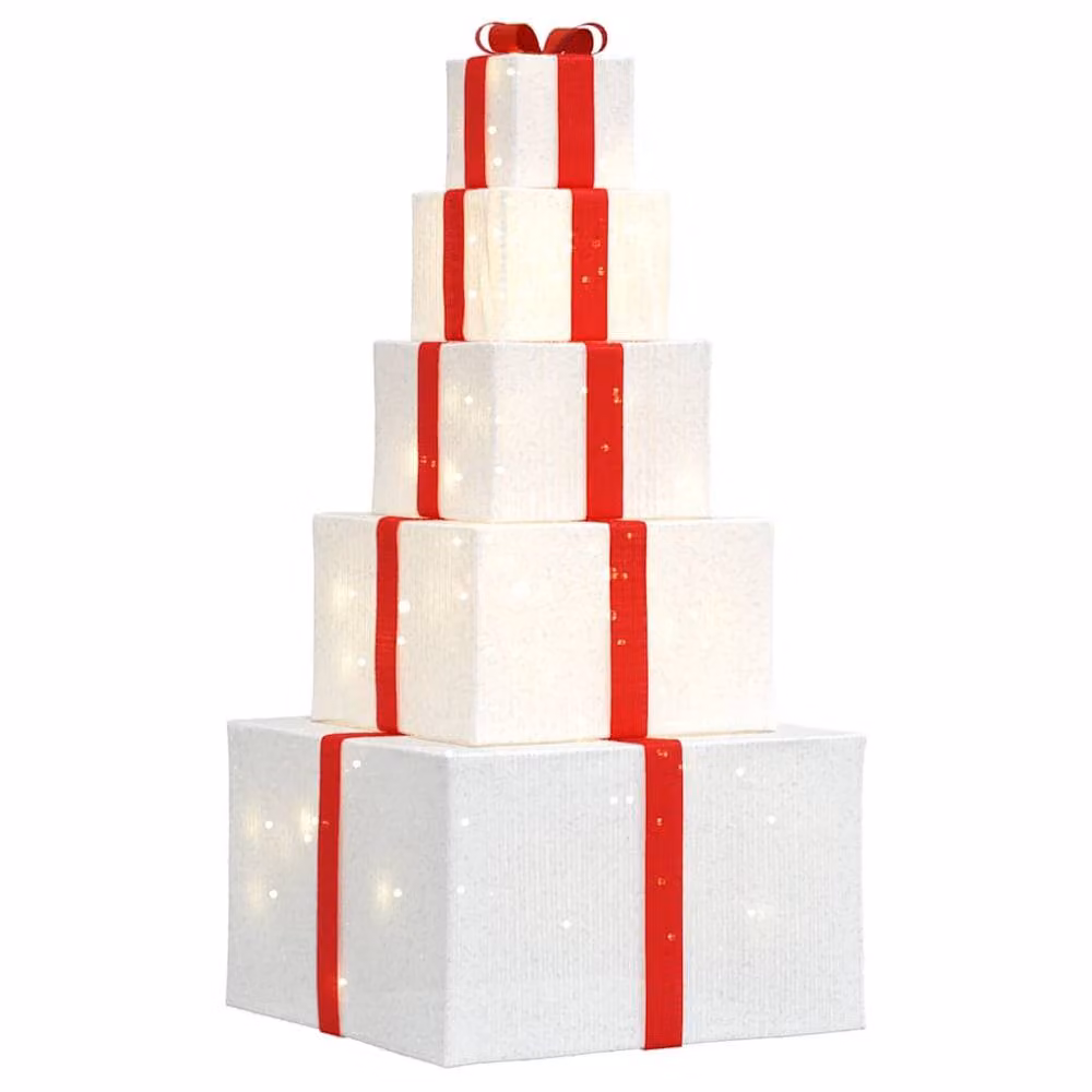 Berkfield Home Christmas Decoration Gift Box with 250 Warm White LEDs – 2