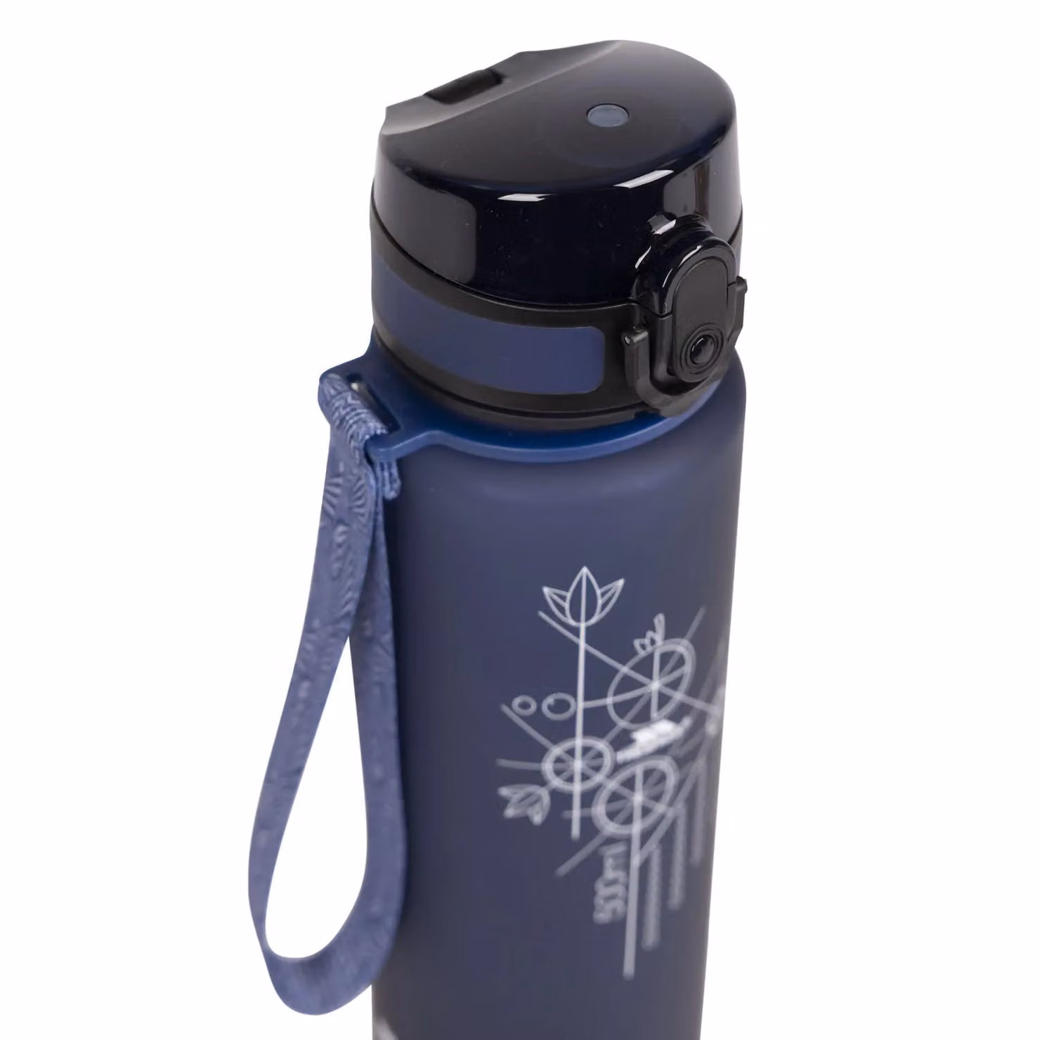 Trespass Flintlock BPA-Free Plastic Sports Bottle with Flip Cap in Blue – 2