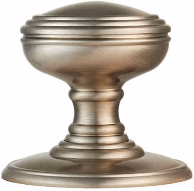 Loops Pair of Textured Mortice Door Knobs, 70mm Diameter, Satin Nickel – 1