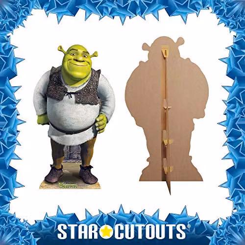 Star Cutouts SC785 Shrek Lifesize Cardboard Cutout, Multicolour, Height: 170 cm – 5