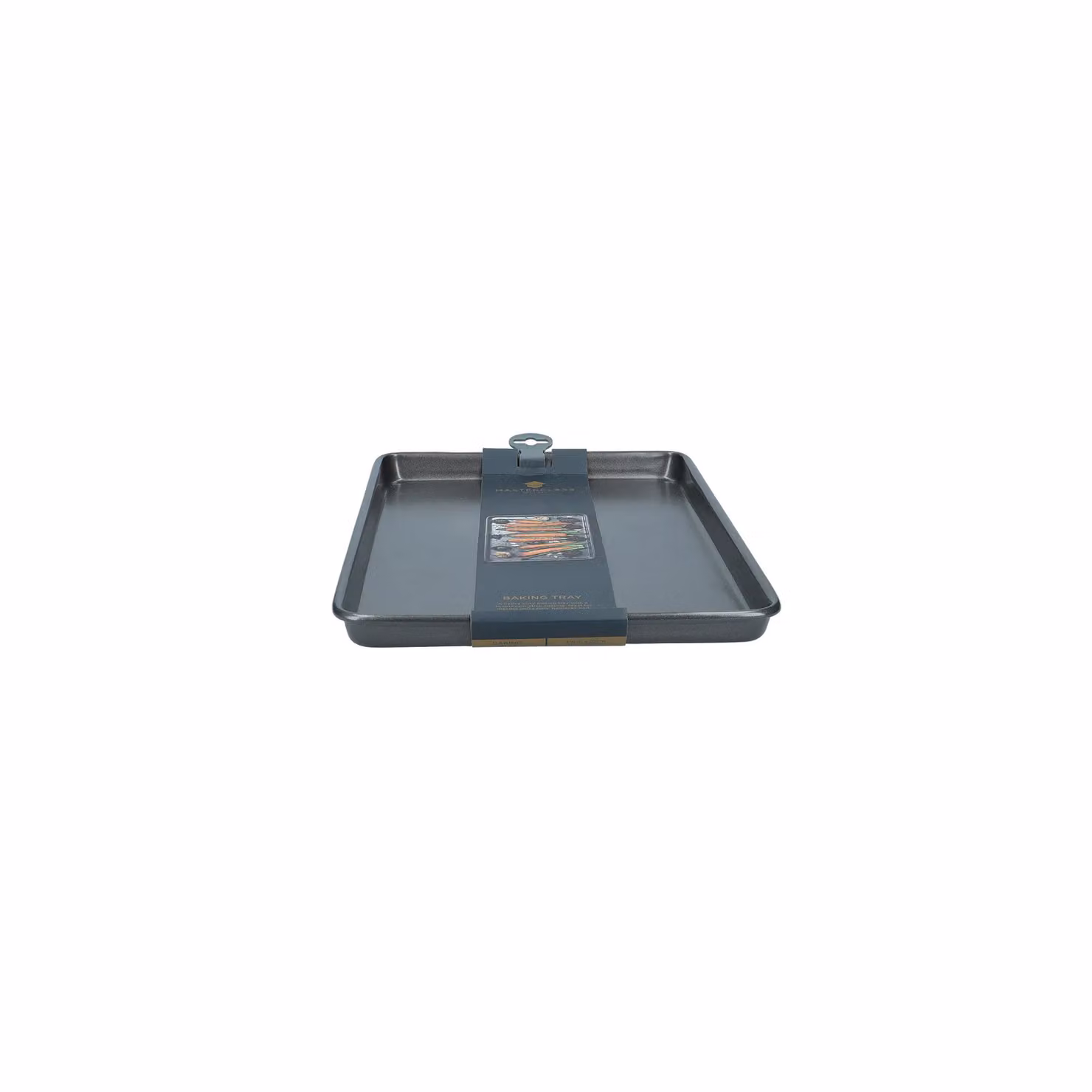 MasterClass Non-Stick Rectangular Baking Sheet in Grey, W: 39 cm, D: 27 cm – 4