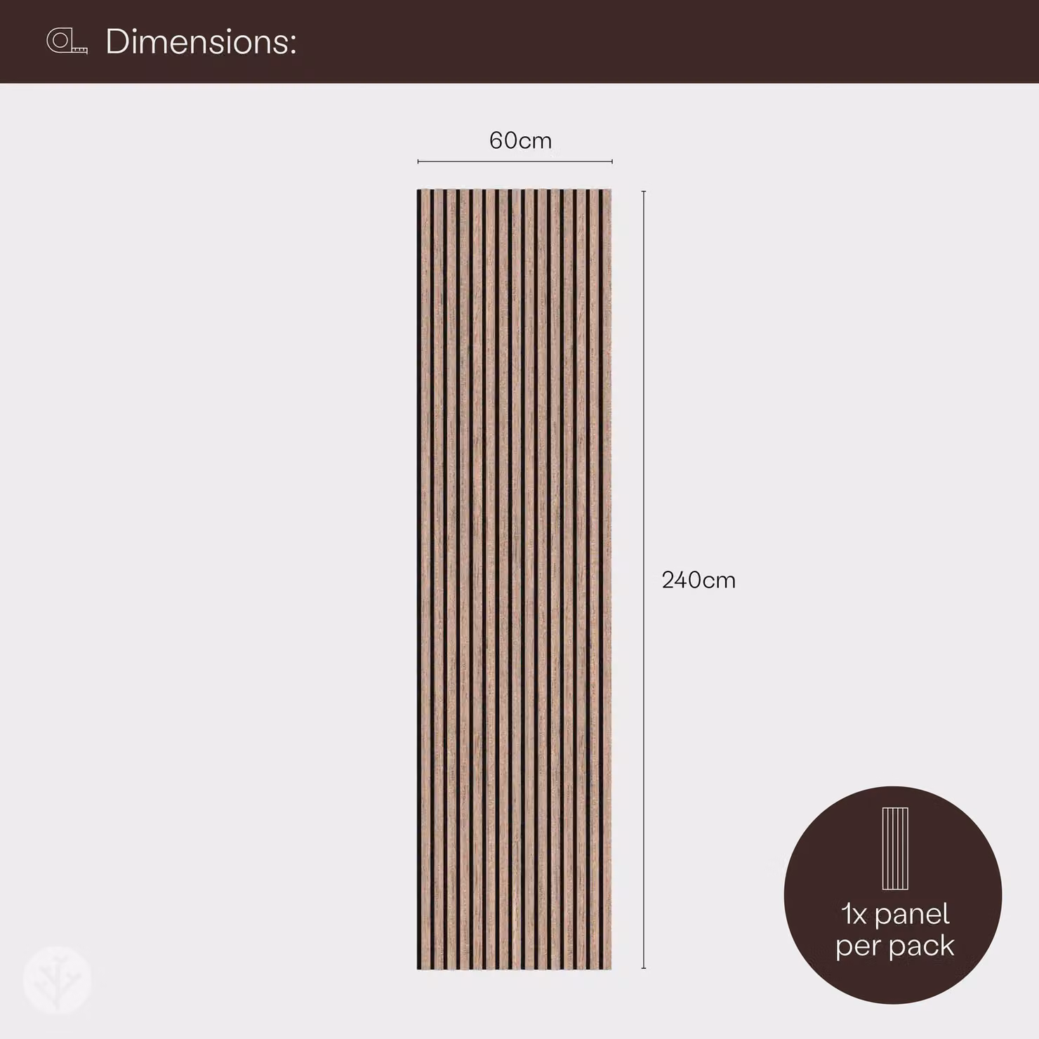 The Wood Veneer Hub WVH Essential Walnut Acoustic Wood Slat Wall Panels in Brown – 4