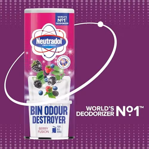 Neutradol Berry Fusion Bin Odour Destroyer Deodorising Powder, Multipack of 6 x 350g – 3