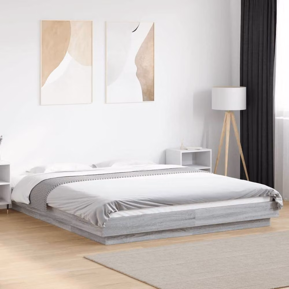 Berkfield Home Grey Sonoma Bed Frame W/D/H: 160 x 200 cm – 2