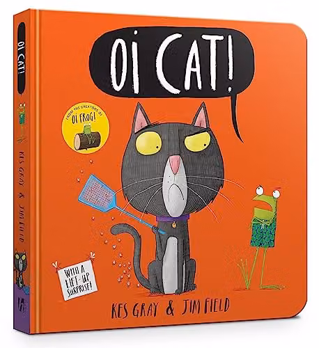 Oi Cat! Board Book by Hodder & Stoughton, Orange Cardboard Edition
