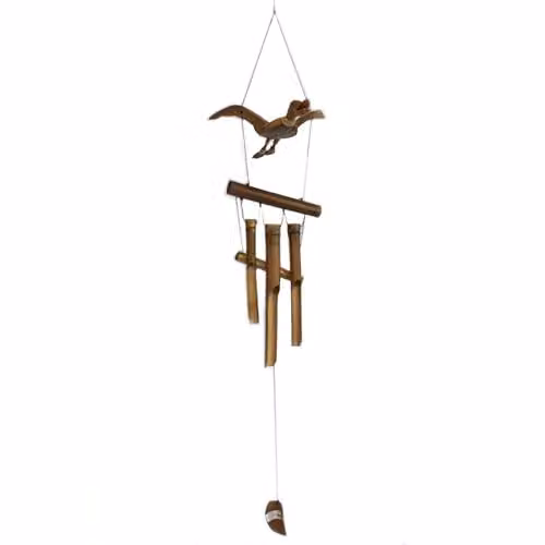 Ancient Wisdom Brown Coconut Duck Hanging Windchimes – 2