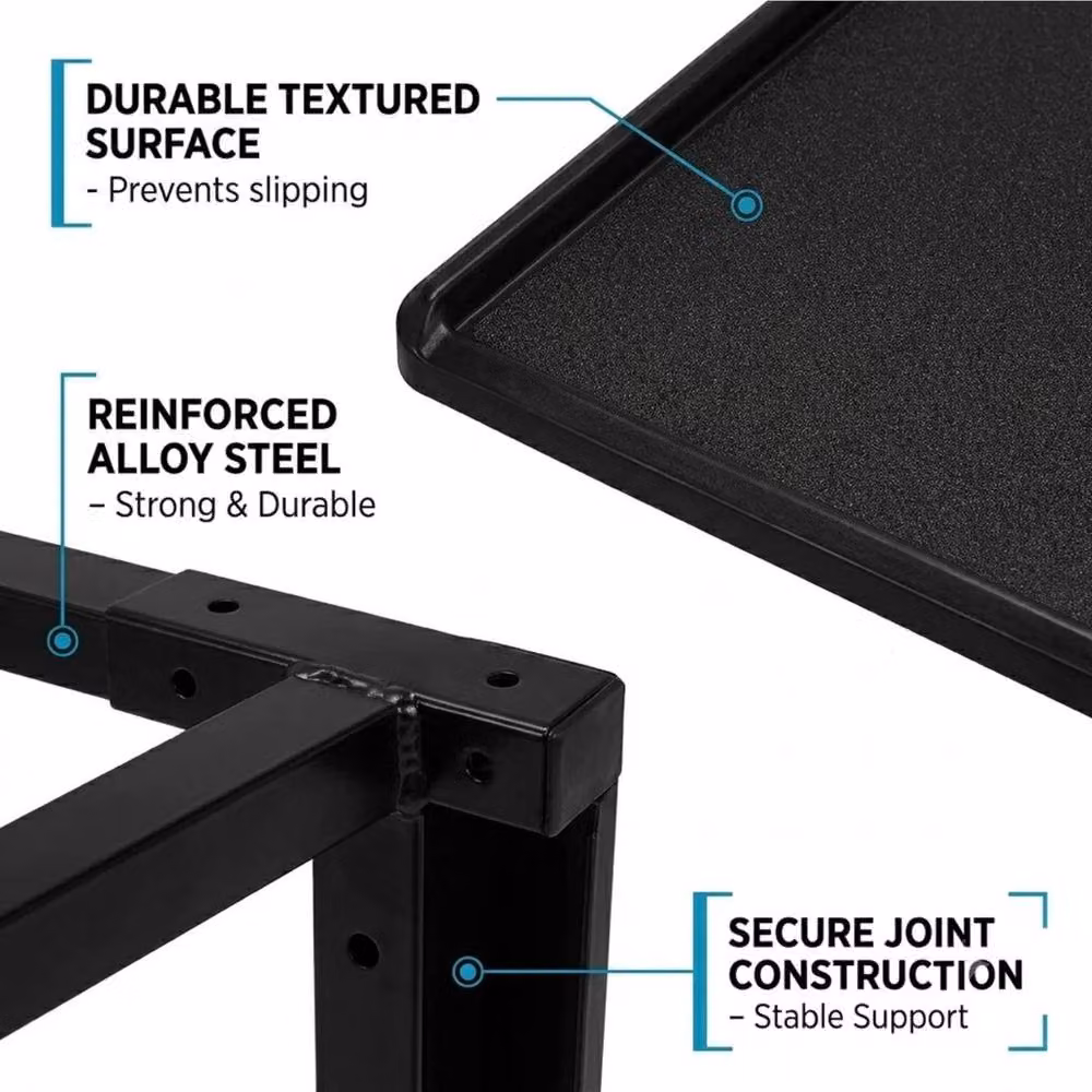 FLAVORA Black Adjustable Folding Laptop Bed and Sofa Table – 4