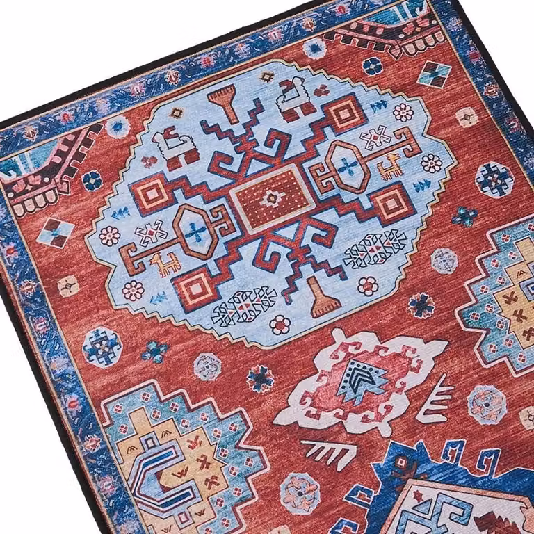 NESTLUNE Bohemian Non-Slip Ethnic Runner Rug, Multicolour, W: 60 cm, L: 240 cm