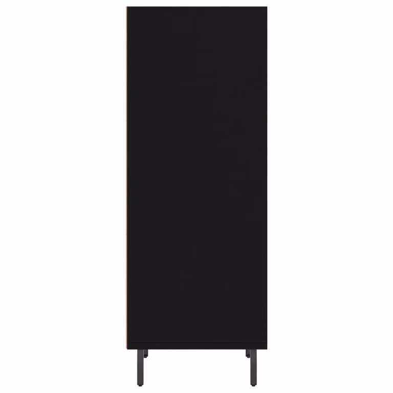 Berkfield Home Black Matt Wall Mounted Sideboard, W/D/H: 34.5 x 32.5 x 90 cm