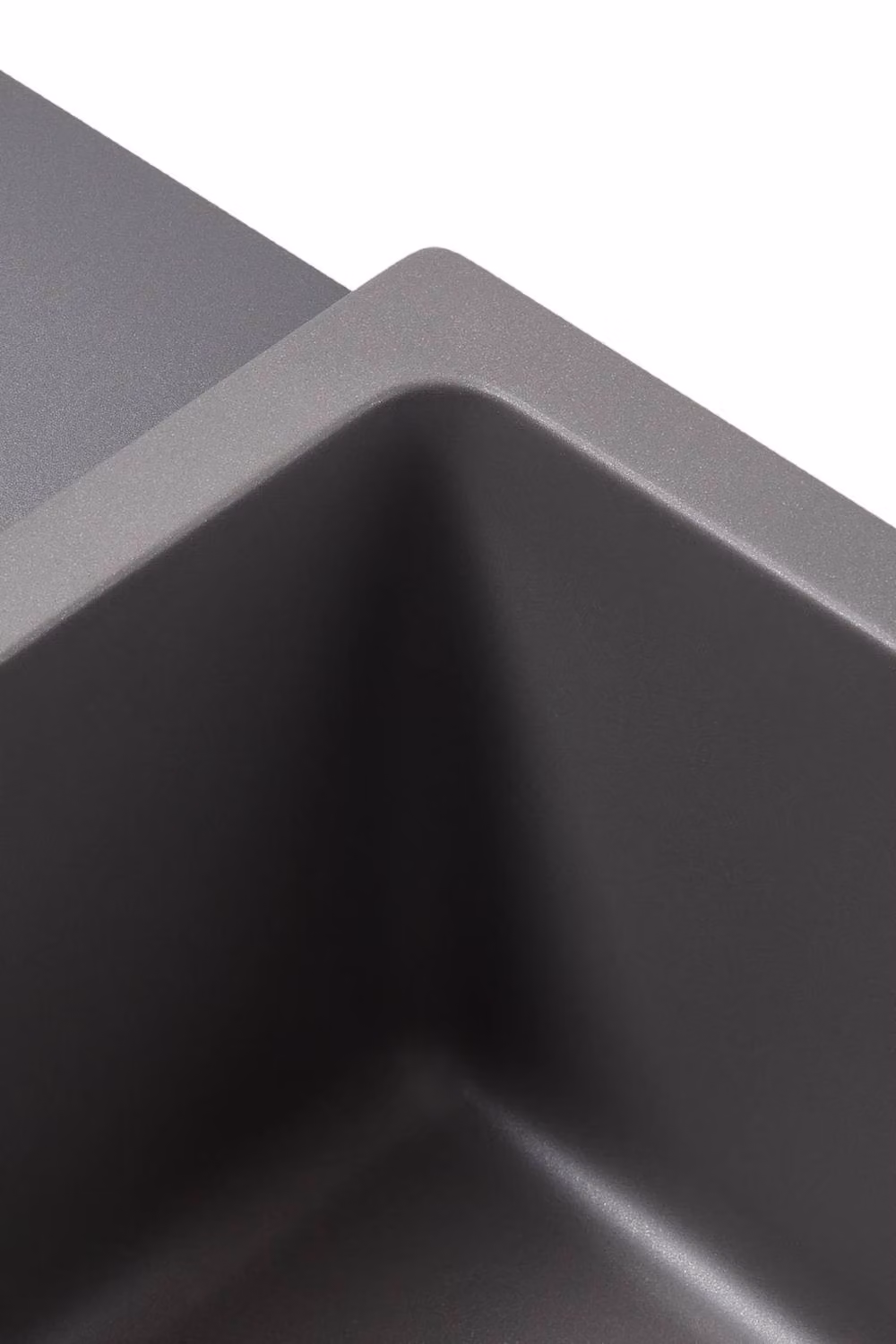 Living and Home Modern Grey Granite Composite Kitchen Sink with Waste Kit – 4