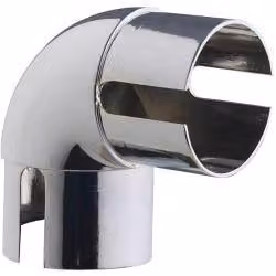 Rothley 90 Degree Elbow Bannister Staircase Handrail in Polished Chrome Silver – 3