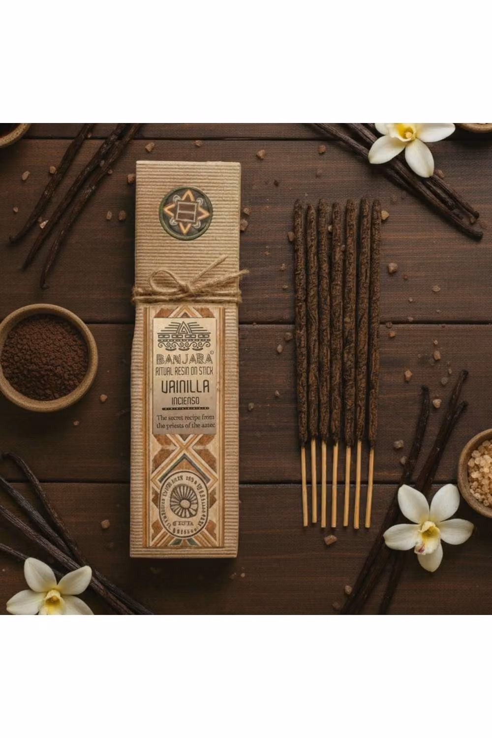 KDMD Vanilla Ritual Resin Incense Sticks, 8 Pack, Brown – 2