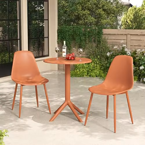 Core Products Rimini 3-Piece Cala Bistro Set in Orange – 2
