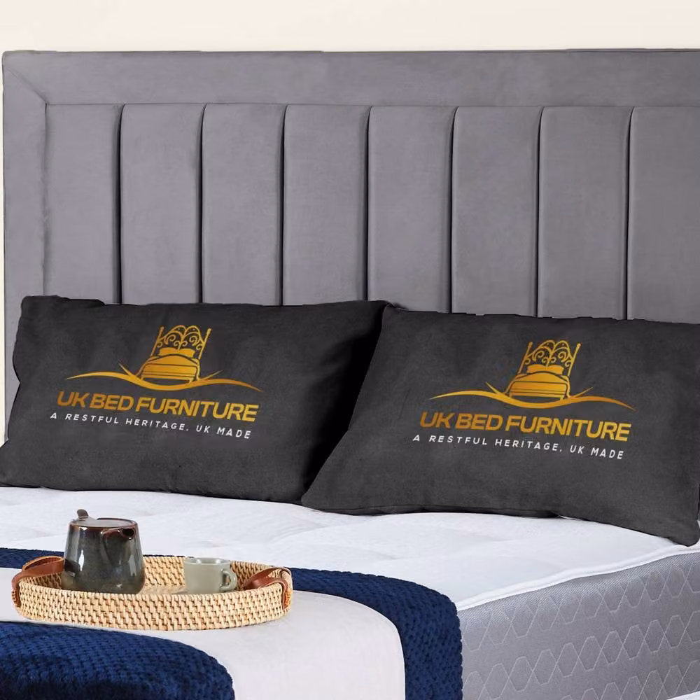 UK Bed Furniture Siarra Ottoman Gas Lift Upholstered Bed in Grey, Super King Size – 2