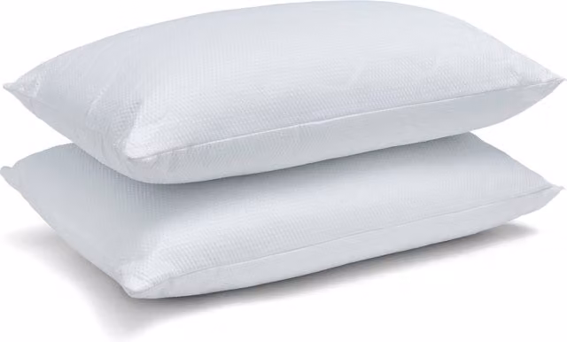 Catherine Lansfield Luxury Quilted Comfort Embossed Pillow, White, W: 48 cm x H: 74 cm