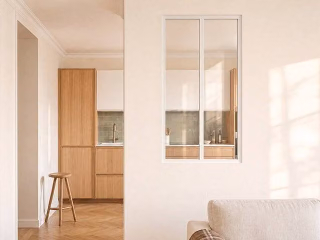 Vente-unique Bayview Powder-Coated Aluminium and Glass Partition, White, W: 60 cm, H: 130 cm