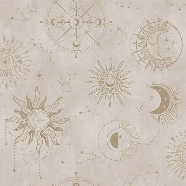 Holden Décor Cosmic Abstract Wallpaper in Cream and Beige