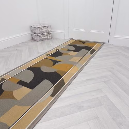 runrug Malis Hardwearing Hallway Runner Rug, Brown, W: 100 cm, L: 420 cm – 5
