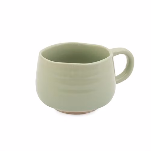 Jamie Oliver Big Love Cosy Cuppa Green Speckled Stoneware Mug, 375ml