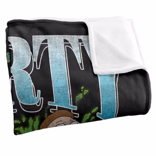 LOGOVISION Rick and Morty Morty Smith Homage Super Soft Fleece Throw Blanket, Multicolour, W/D/H: 152 x 127 cm – 2
