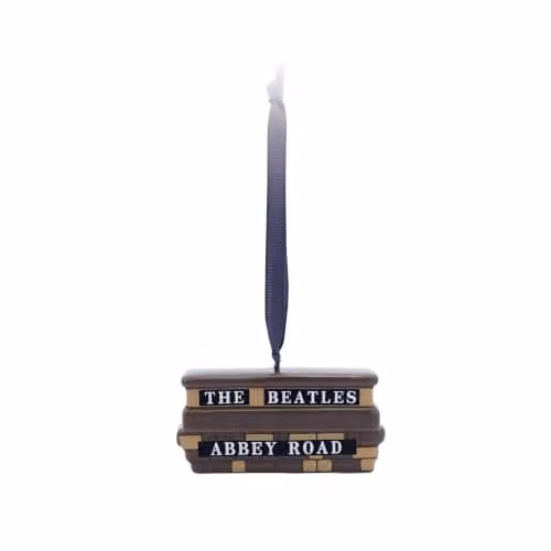 Half Moon Bay The Beatles Abbey Road Ceramic Hanging Decoration Ornament in Brown and Multicolour