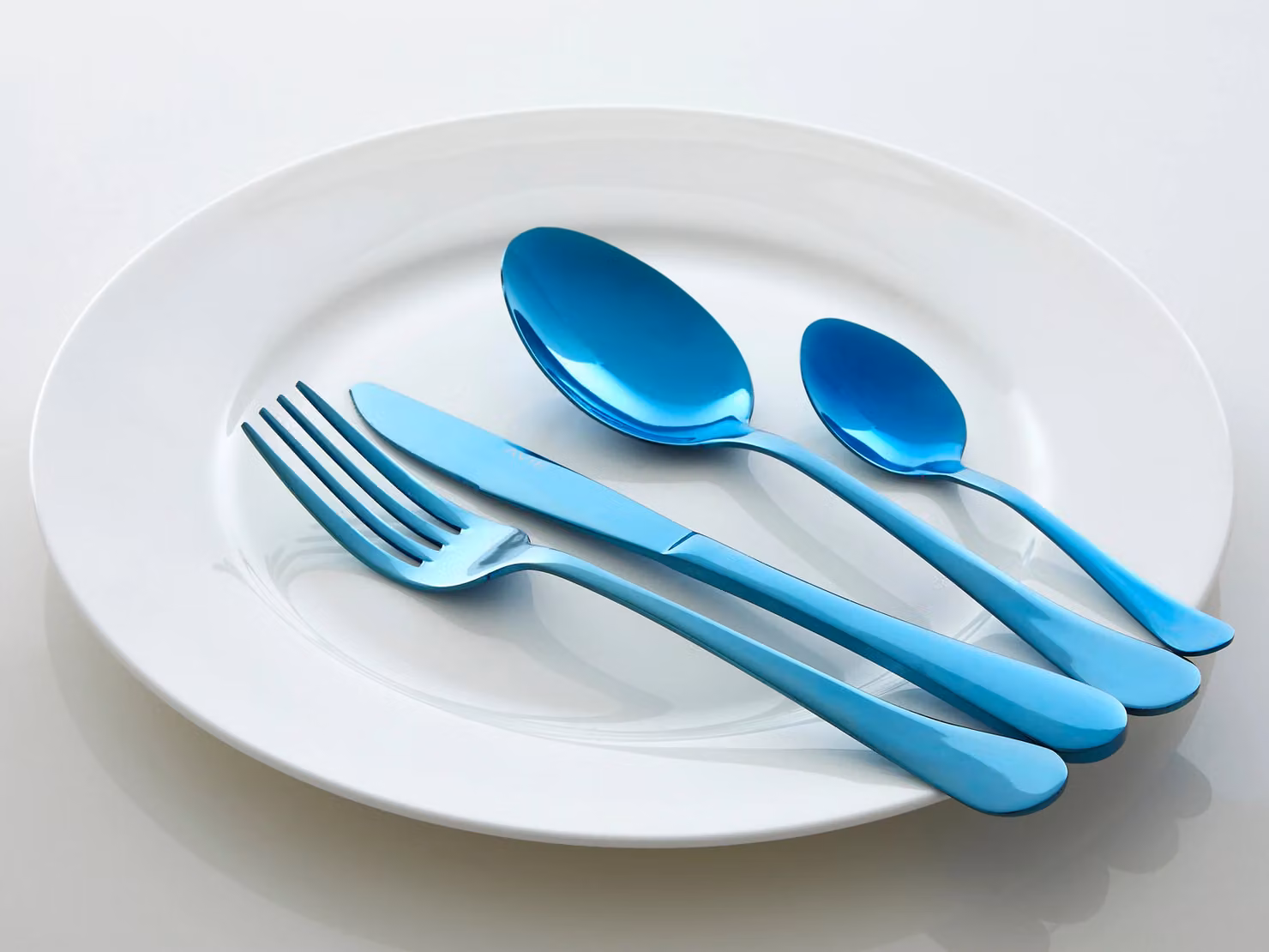 Orsina Avie 16 Piece Blue Coated Stainless Steel Cutlery Set – 2