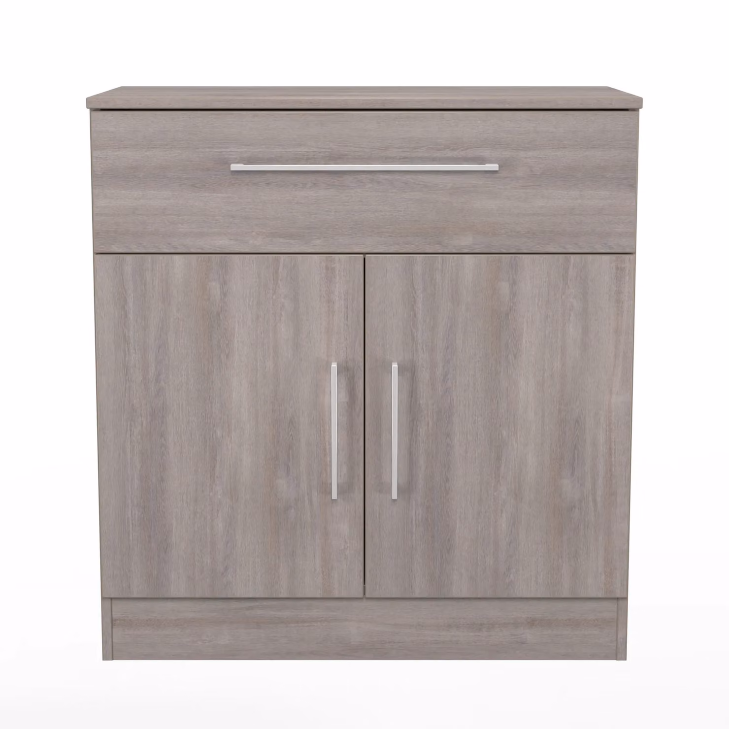 Ready Assembled 2 U Gloucester 2 Door and 1 Drawer Sideboard in Light Grey – 2