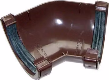 FloPlast Mini Half Round Gutter Angle 135 Degree, 76mm, Brown