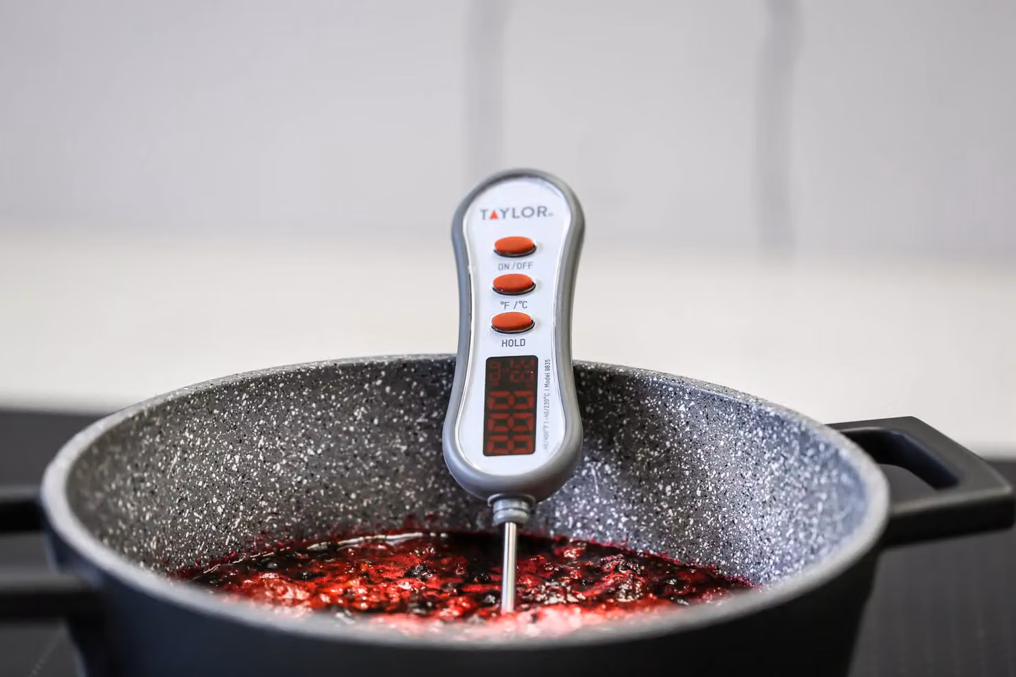 Taylor Pro Digital Food Thermometer with LED Display in White and Grey, W/D/H: 21 x 3.5 x 2.5 cm – 5