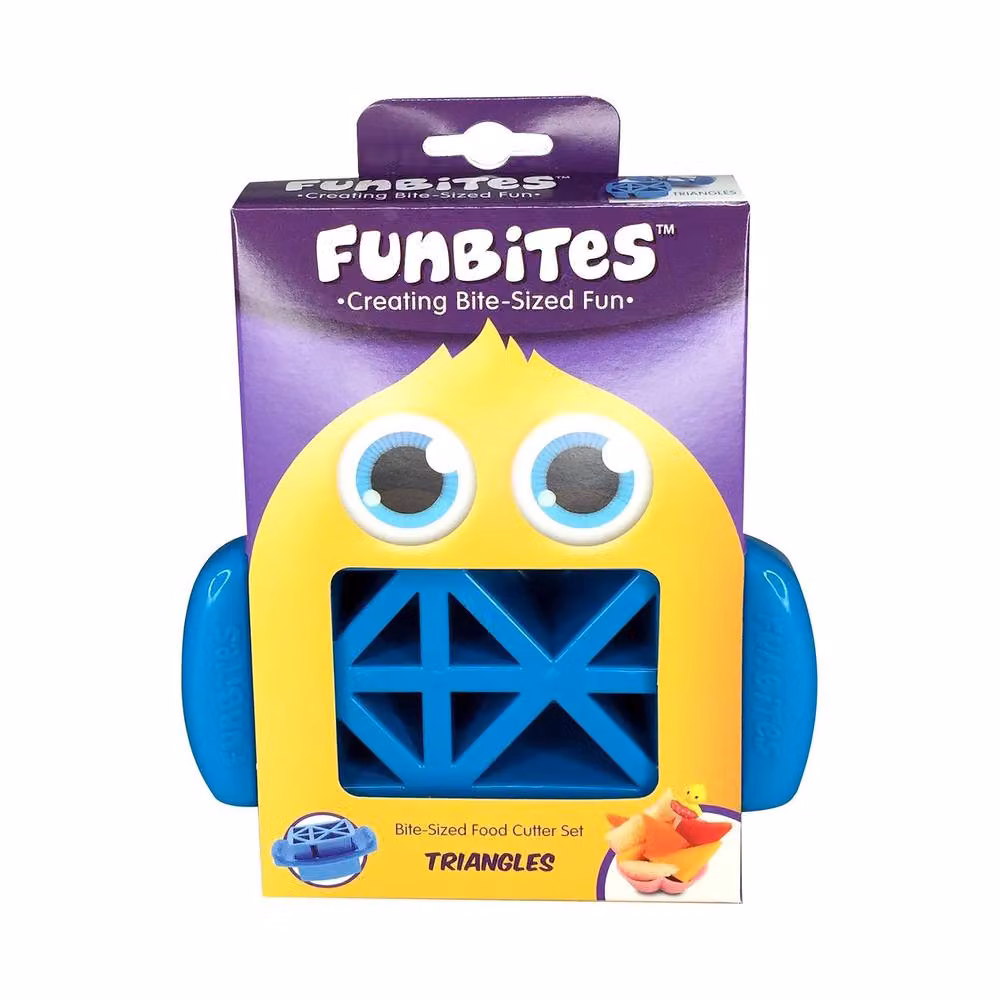 FunBites Blue Plastic Heart Shaped Cookie Cutter for Children – 2