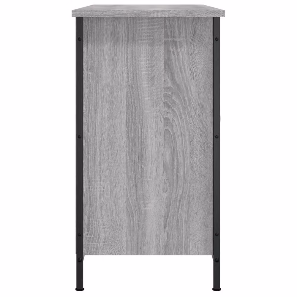 Berkfield Home Grey Sonoma TV Cabinet in Engineered Wood W/D/H: 100 x 35 x 65 cm – 4