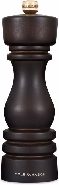 Cole & Mason London Beech Wood Manual Pepper Mill, Black, Height: 18 cm – 1