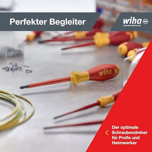 Wiha 320NK6 SoftFinish Electric Screwdriver in Black and Red – 3