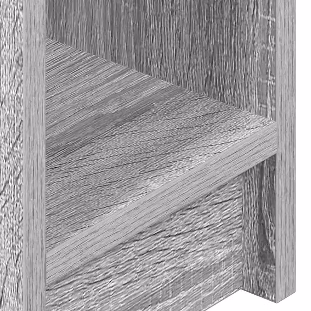 Berkfield Home Set of 2 Grey Bedside Cabinets with Drawer, W/D/H: 20 x 36 x 60 cm – 3