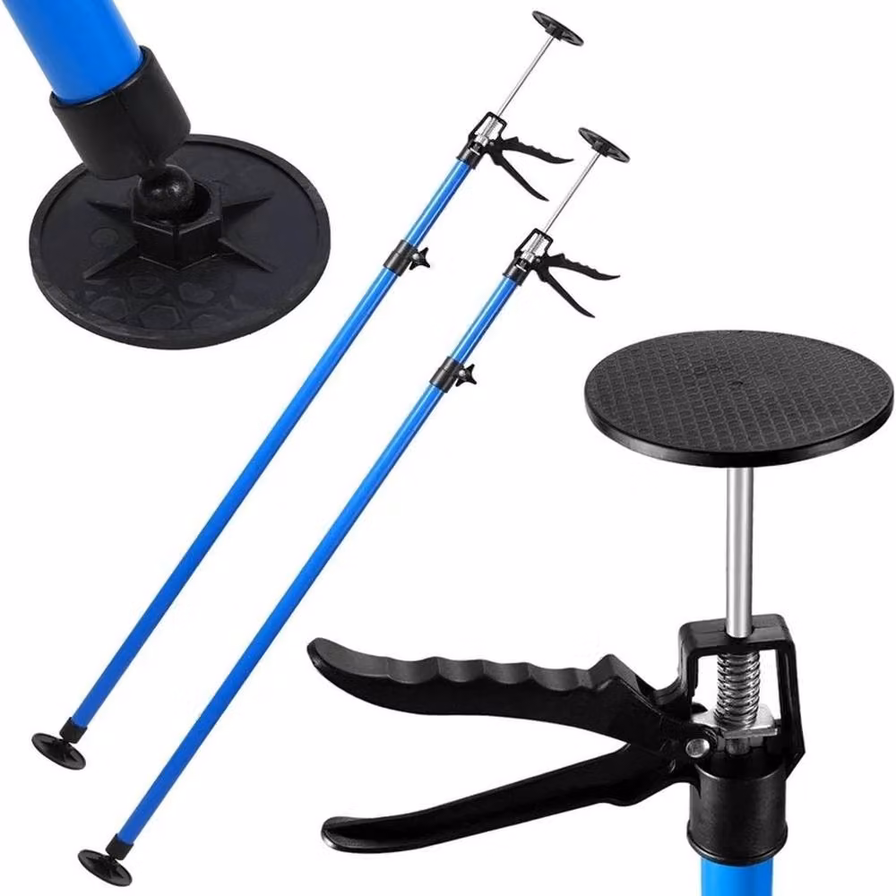 SPETLEK 2 Pack Blue Telescoping Plasterboard Support Poles, Adjustable 115-290 cm – 2