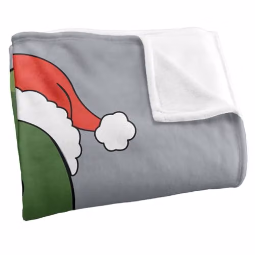 Warner Bros. Rick and Morty Merry Rickmas with Pickle Rick Super Soft Fleece Throw Blanket, Multicolour, W: 152 cm, D: 127 cm – 2