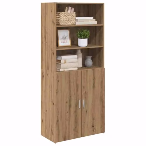 vidaXL Artisan Oak Highboard in Brown, W/D/H: 80 x 42.5 x 185 cm – 1