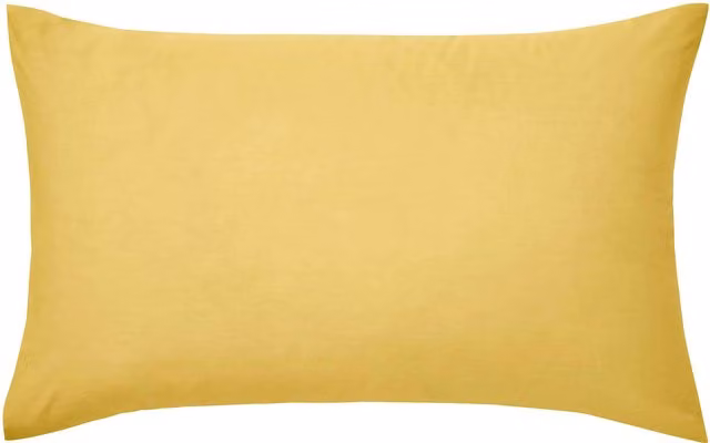 1951 50/50 Percale Standard Pillowcase, Ochre