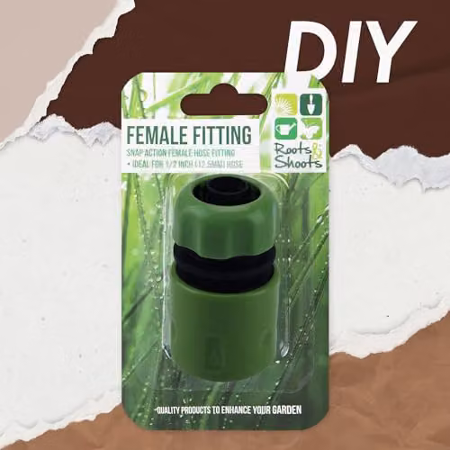VFM Green Half Inch Female Hose Quick Coupling Snap Action Gardening Accessory – 3