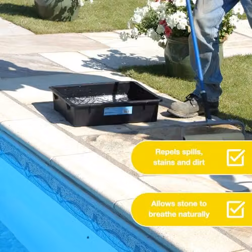Azpects EASYSeal SSP Stone Sealer and Protector, Transparent Water-Based Outdoor and Indoor Paving and Driveway Sealer, 5 l – 3