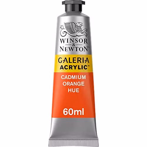 Winsor & Newton Galeria Acrylic Paint, Cadmium Orange Hue, 60ml – 2