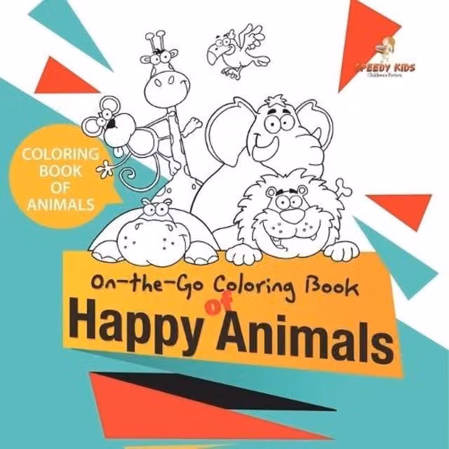Speedy Kids Multicolour Animal Colouring Book for Children
