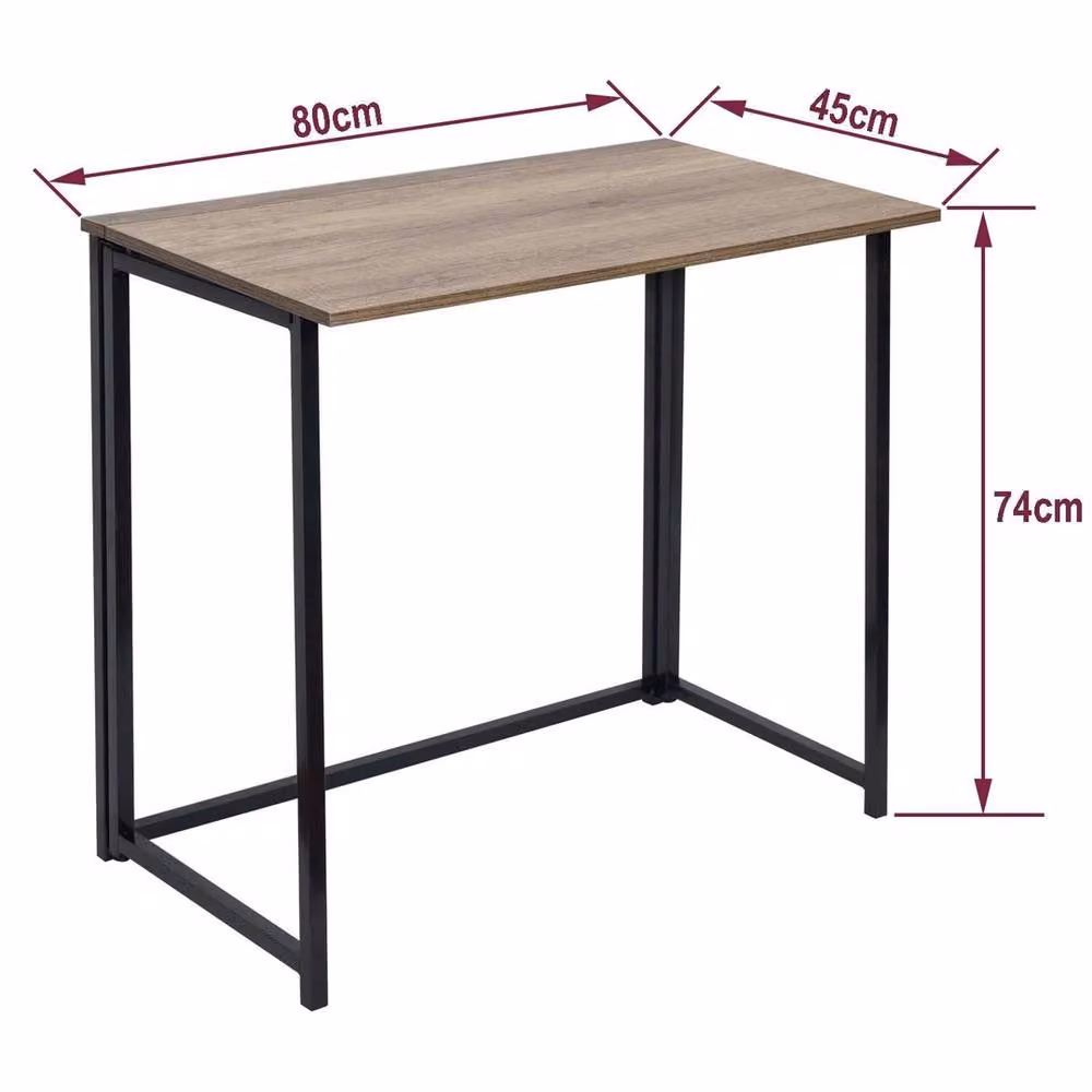 Havendro Brown Wooden Folding Computer Desk and Laptop Work Table – 2