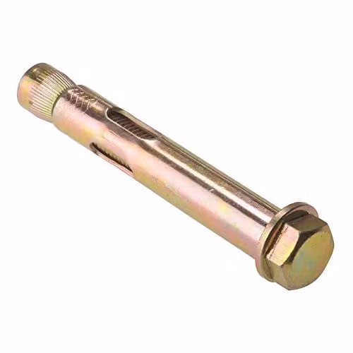 Forgefix Yellow Sleeve Anchor Expander Hex Bolt, M8 x 65mm, Pack of 10