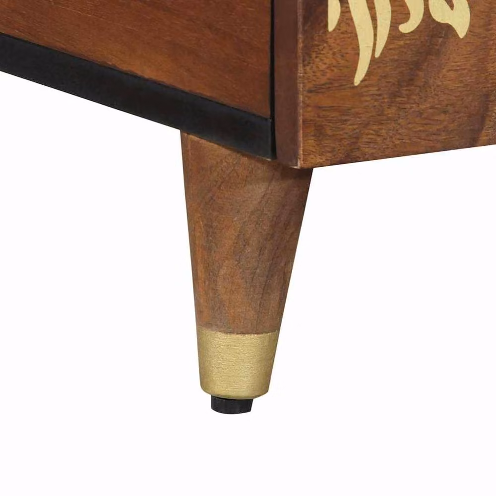 Berkfield Home Mango Wood Coffee Table in Brown, W: 80 cm, D: 54 cm, H: 40 cm – 5