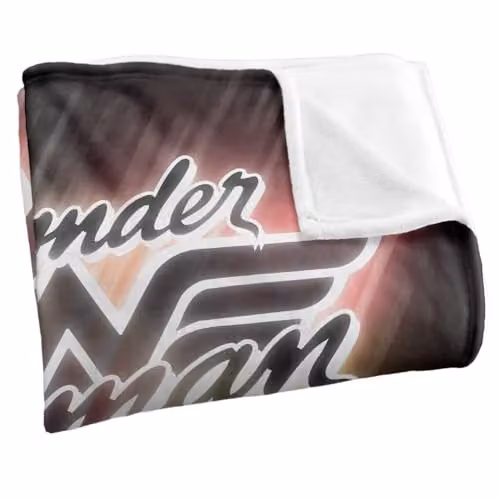 Warner Bros. Wonder Woman Disco Lights Super Soft Fleece Throw Blanket, Multicolour, W: 127.0 cm x D: 152.4 cm x H: 1.0 cm – 2