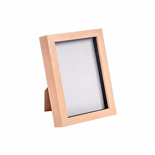 Nicola Spring Rectangular 3D Shadow Box Photo Frame, Black or Brown, W/H: 13 x 18 cm – 1