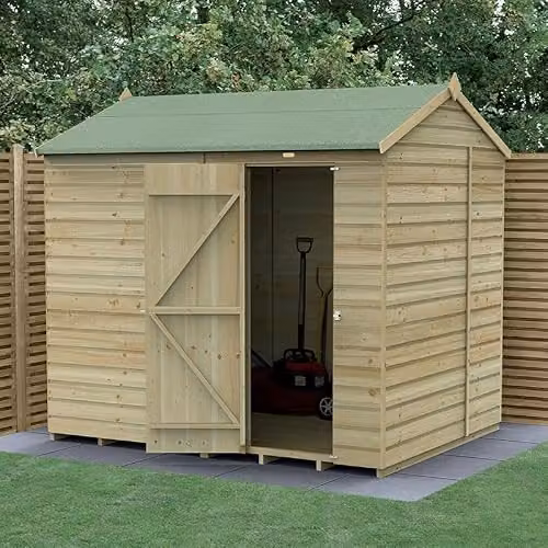 Forest Garden Wooden Gable Shed in Brown or Green – 2