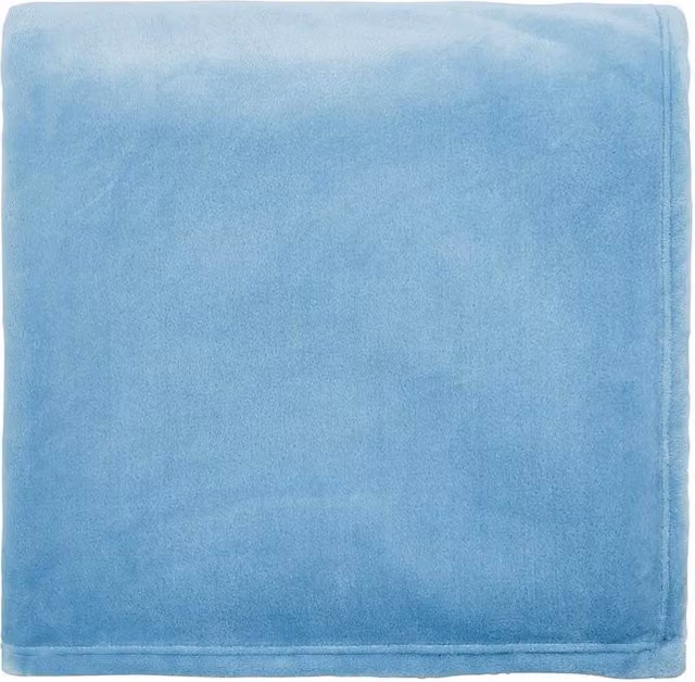 Helena Springfield Blue Fluffy Fleece Throw, W/D/H: 140 x 180 cm