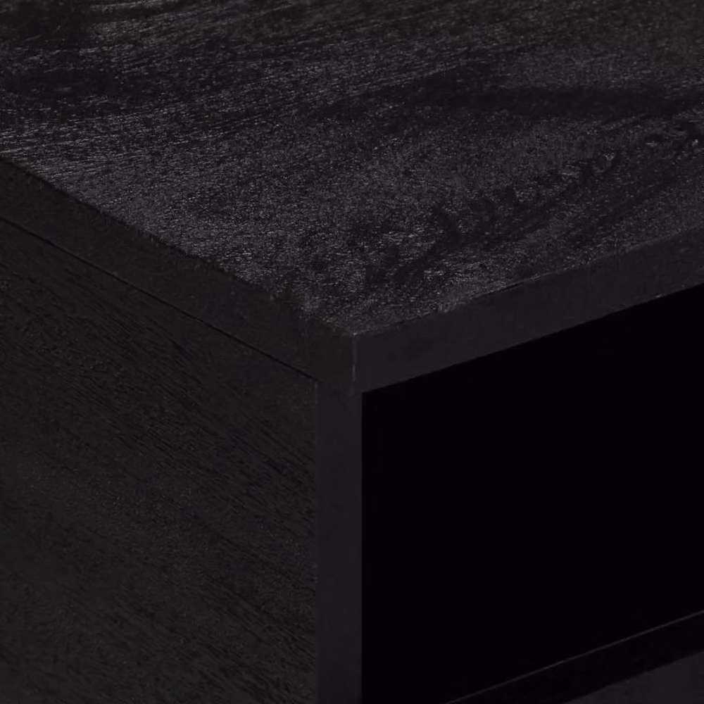 Berkfield Home Modern Black Rectangular Coffee Table W/D/H: 80 x 54 x 40 cm – 4